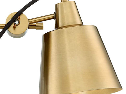 Possini Euro Capetown 8" High Warm Brass Swivel Wall Sconce Set of 2