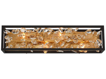 Possini Euro Carrine 24" High Black and Gold Bath Light Set of 2