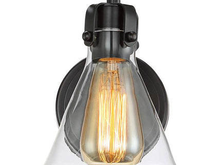 Possini Euro Cindy 8 1/2" High Bronze Beaker Wall Sconce Set of 2