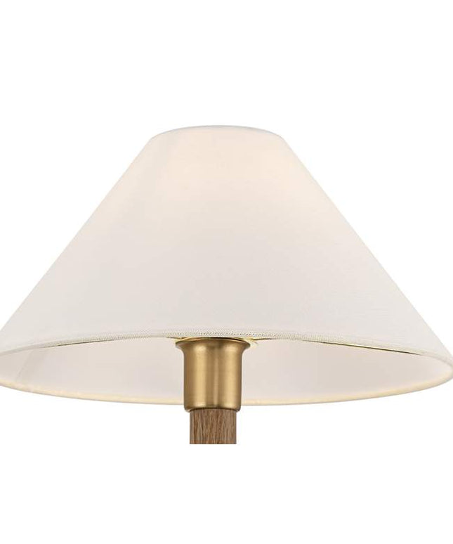 Possini Euro Conrad 11"H Brushed Champagne Wood Wall Sconce Set of 2