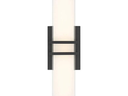 Possini Euro Exeter 17" Wide Black LED Bathroom Vanity Light Set of 2