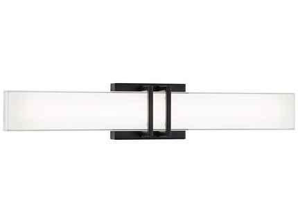 Possini Euro Exeter 24" High Black LED Bathroom Vanity Light Set of 2
