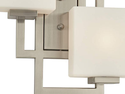 Possini Euro Lighting on the Square 15.5" Nickel Wall Sconces Set of 2