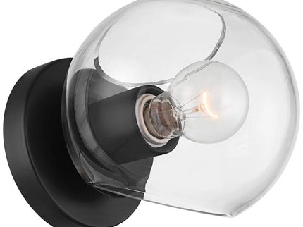 Possini Euro Michaelis 6 1/4" High Black Wall Sconce Set of 2