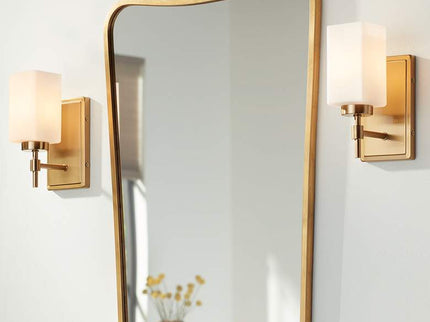 Possini Euro Salo 9 3/4" High Gold Wall Sconce Set of 2