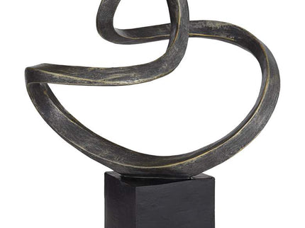 Prader 13 1/2" High Matte Bronze Abstract Sculpture