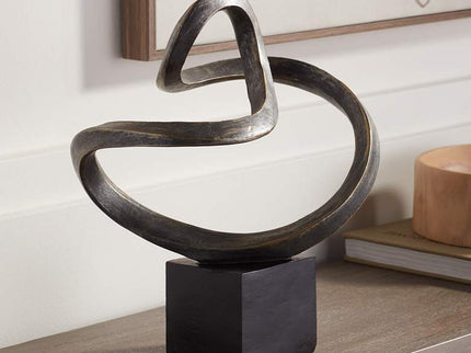 Prader 13 1/2" High Matte Bronze Abstract Sculpture