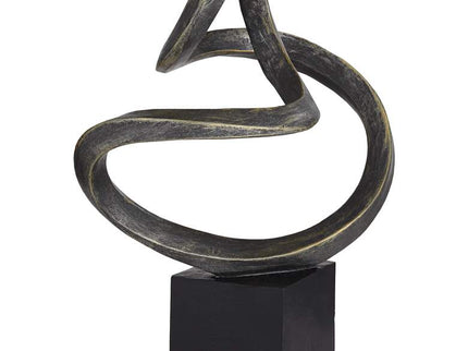 Prader 13 1/2" High Matte Bronze Abstract Sculpture