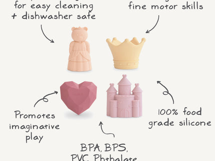 MFBS-4001, Princess Mold Free Bath Play Set