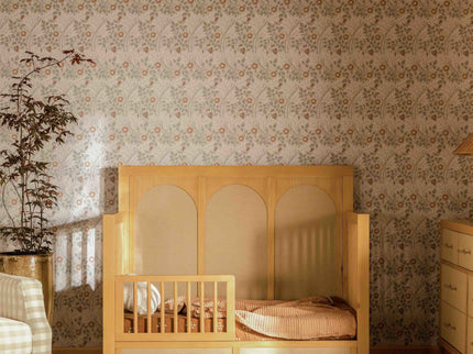 M24801HYPSEW,Namesake,Eloise 4-in-1 Convertible Crib in Honey & Performance Sand Eco-Weave