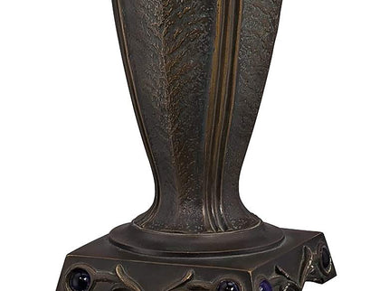 Quoizel Lynch 26" Tiffany-Style Peacock Glass Table Lamp