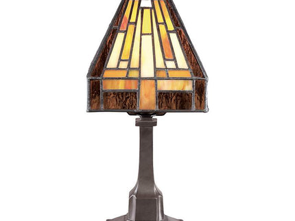 Quoizel Stephen 12" High Vintage Bronze Tiffany Style Accent Lamp