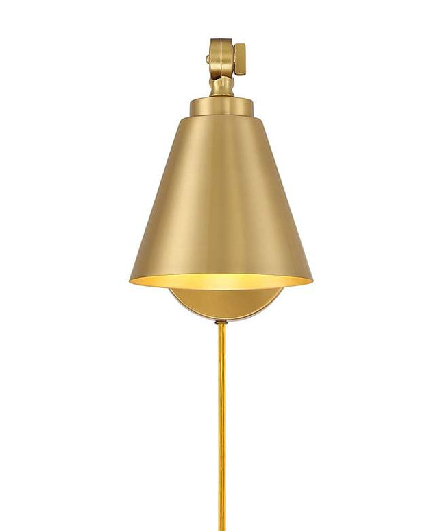 Savoy House Meridian Natural Brass Adjustable Wall Lamps Set of 2