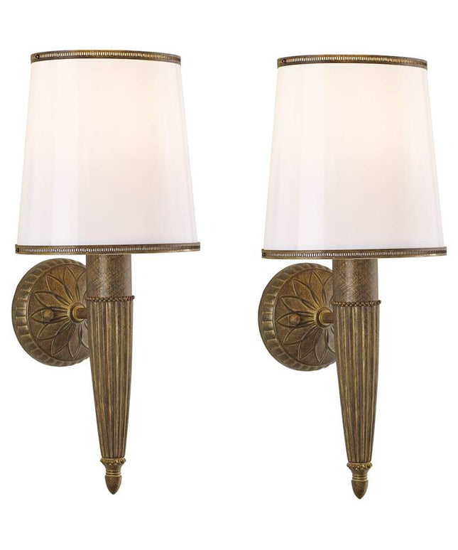 Serina 19" High Golden Harvest Wall Sconce Set of 2
