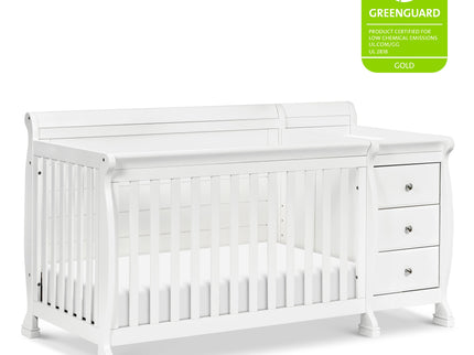 M5582W,DaVinci,Kalani 4-in-1 Convertible Crib & Changer in White