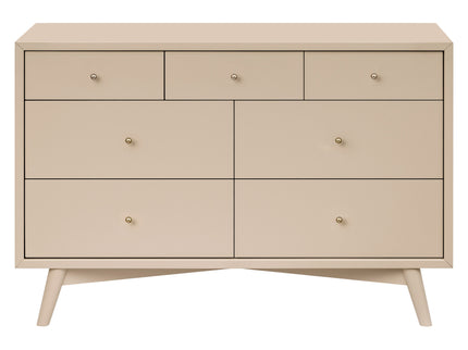 M15916TPE,Palma 7-Drawer Double Dresser  Assembled in Taupe