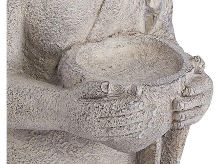 Standing Buddha 32" High Gray Indoor-Outdoor Statue