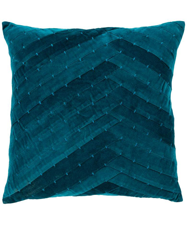 Surya Aviana Teal and Aqua 18" Square Decorative Pillow