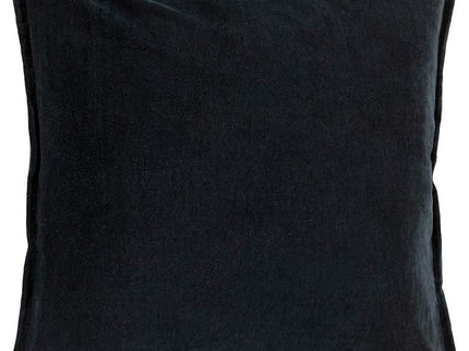 Surya Cotton Velvet Black 18" Square Decorative Throw Pillow