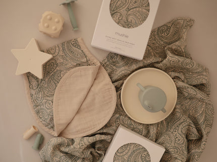 Mushie Organic Cotton Muslin Swaddle Blanket