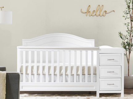M12891W,DaVinci,Charlie 4-in-1 Convertible Crib & Changer in White