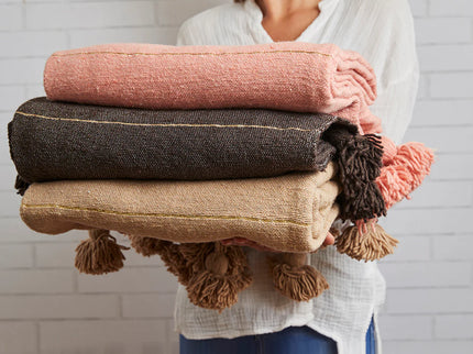 Moroccan Tasseled Blankets