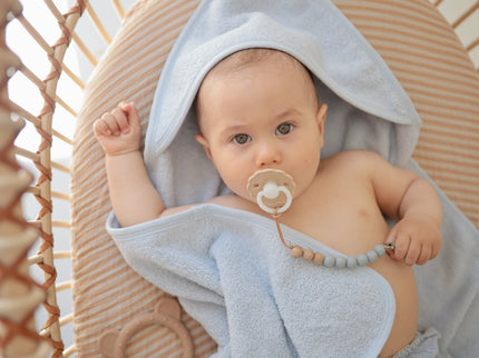 Mushie Silicone Pacifier Clip | Eva