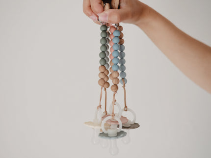 Mushie Silicone Pacifier Clip | Eva