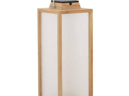 Tradition 25 1/2" High Teak Wood LED Solar Outdoor Lantern