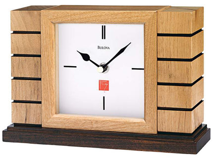 Usonian II 9 1/2" Frank Lloyd Wright Bulova Mantel Clock