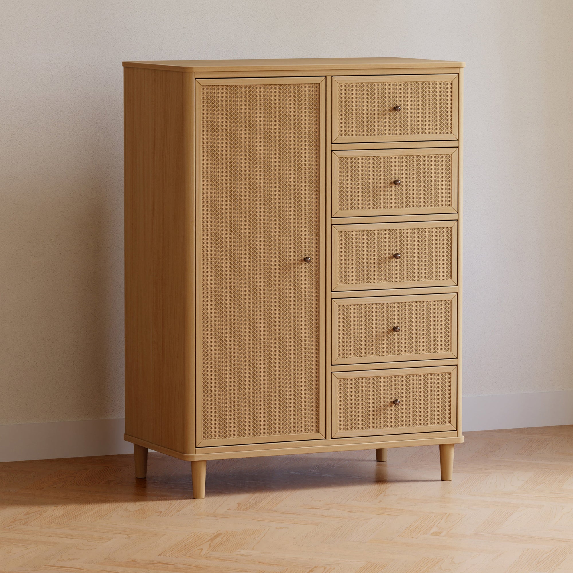M23727HYHC,Namesake,Marin Chifforobe Assembled in Honey and Honey Cane