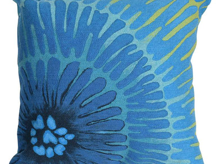 Visions III Cirque Blue 20" Square Indoor-Outdoor Pillow