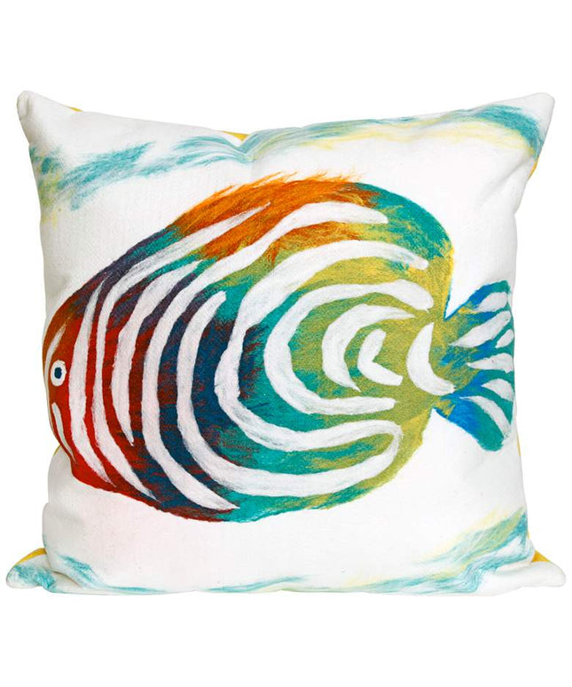 Visions III Rainbow Fish Pearl 20" Indoor-Outdoor Pillow