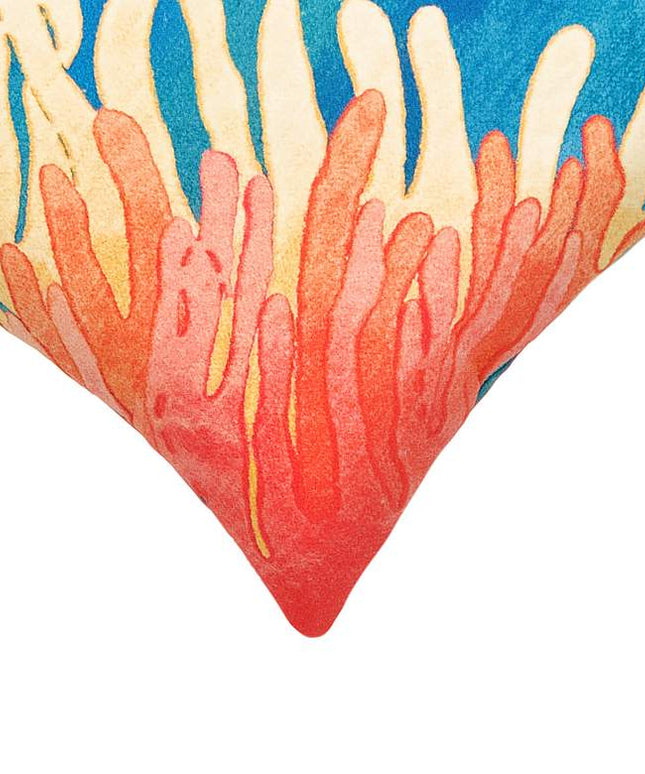 Visions III Reef and Fish 20" Square Indoor-Outdoor Pillow