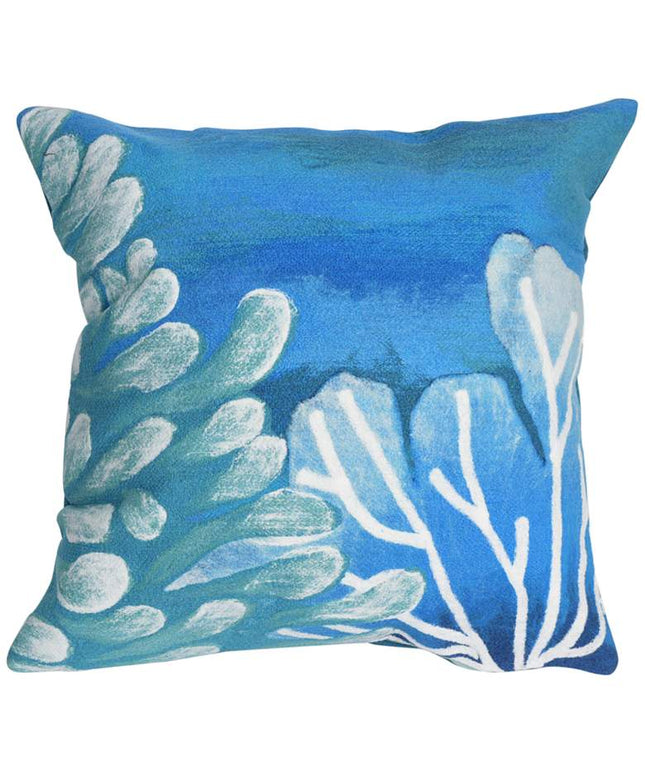 Visions III Reef Blue 20" Square Indoor-Outdoor Pillow