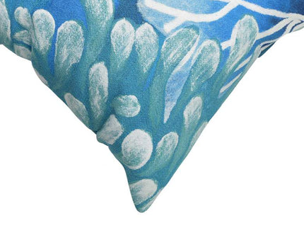 Visions III Reef Blue 20" Square Indoor-Outdoor Pillow