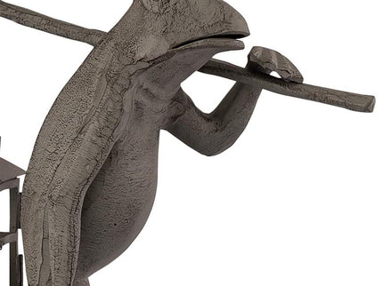 Walking Frog Lantern 17 1/2" High Verdigris Outdoor Statue