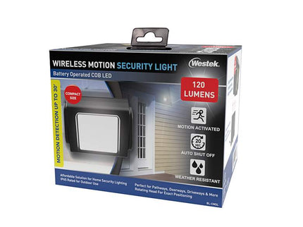 Westek 5" Wide Black Compact Motion LED Security Light