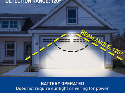 Westek 7 1/4" Wide Black Wireless Motion LED Security Light