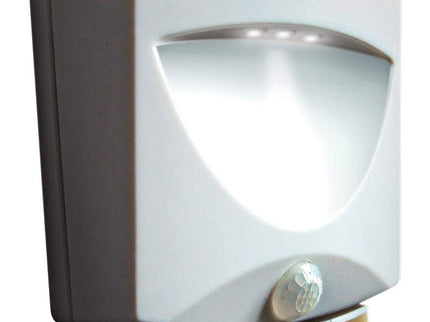 White Battery Powered 3-Light LED Outdoor Night Light