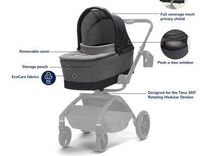 Tana 360° Rotating Travel System with Peri™ 180° & Carriage Accessory in Onyx Heritage
