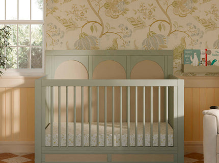 M24801FSPSEW,Namesake,Eloise 4-in-1 Convertible Crib in French Sage and Performance Sand Eco-Weave