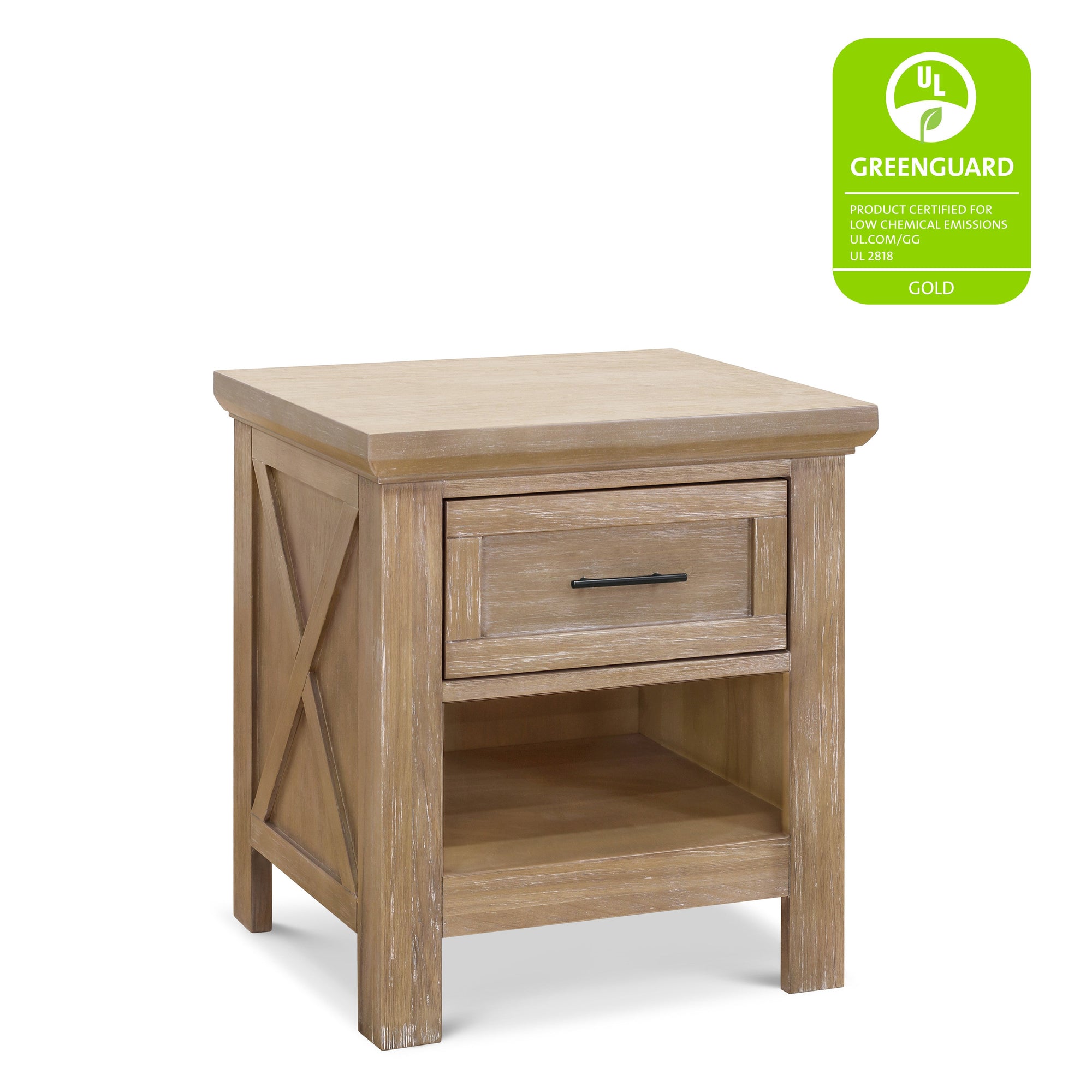 B14560DF,Monogram by Namesake,Emory Farmhouse Nightstand in Driftwood