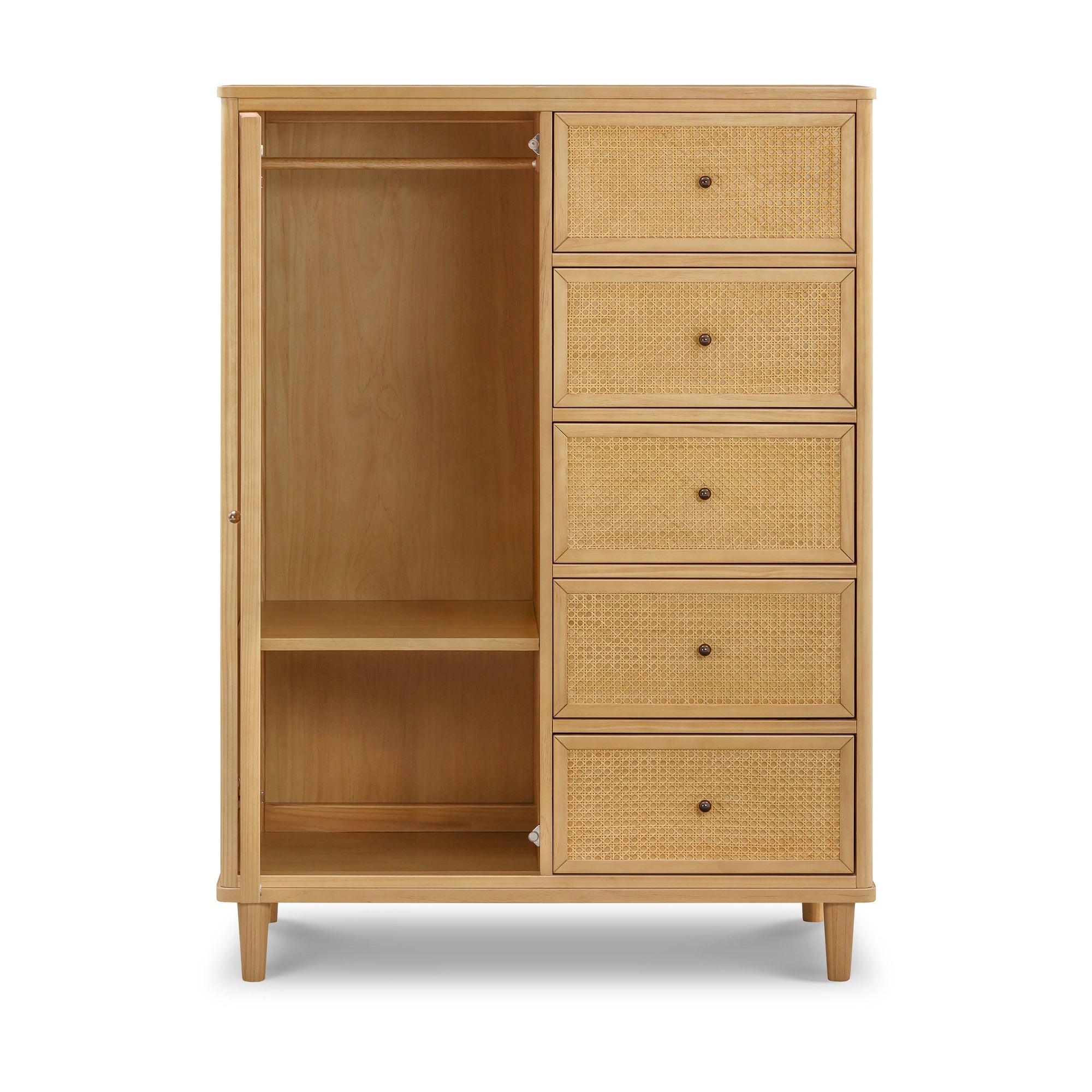 M23727HYHC,Namesake,Marin Chifforobe Assembled in Honey and Honey Cane