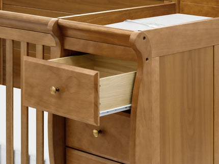 M5582CT,DaVinci,Kalani 4-in-1 Convertible Crib & Changer in Chestnut
