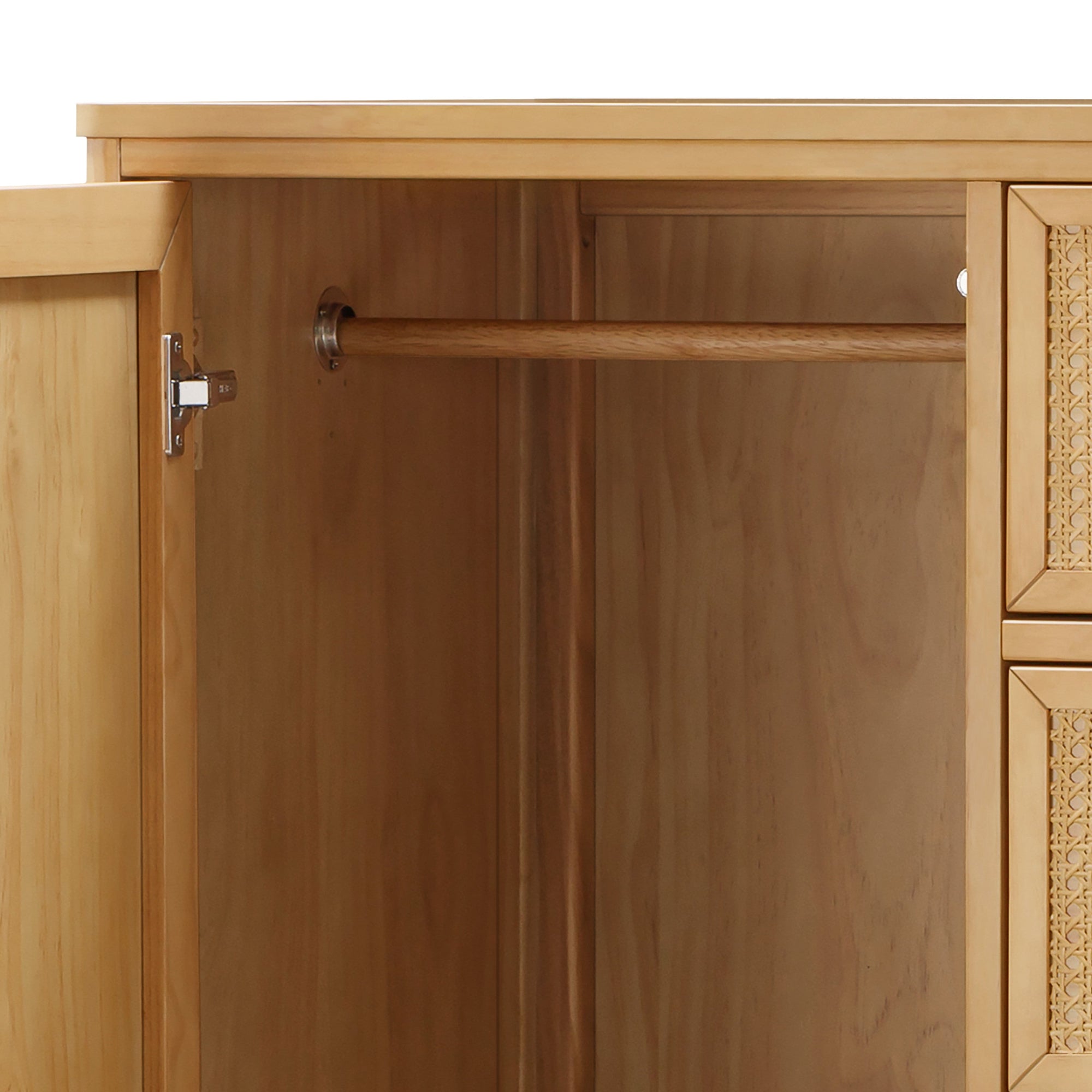 M23727HYHC,Namesake,Marin Chifforobe Assembled in Honey and Honey Cane