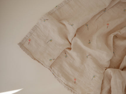 Mushie Organic Cotton Muslin Swaddle Blanket