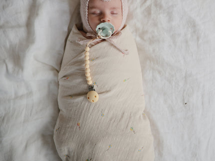 Mushie Organic Cotton Muslin Swaddle Blanket