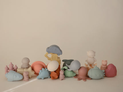 MFBS-5001, Dino Mold Free Bath Play Set