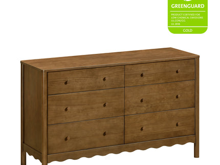 M27916NL,Swell 6-Drawer Assembled Dresser in Natural Walnut